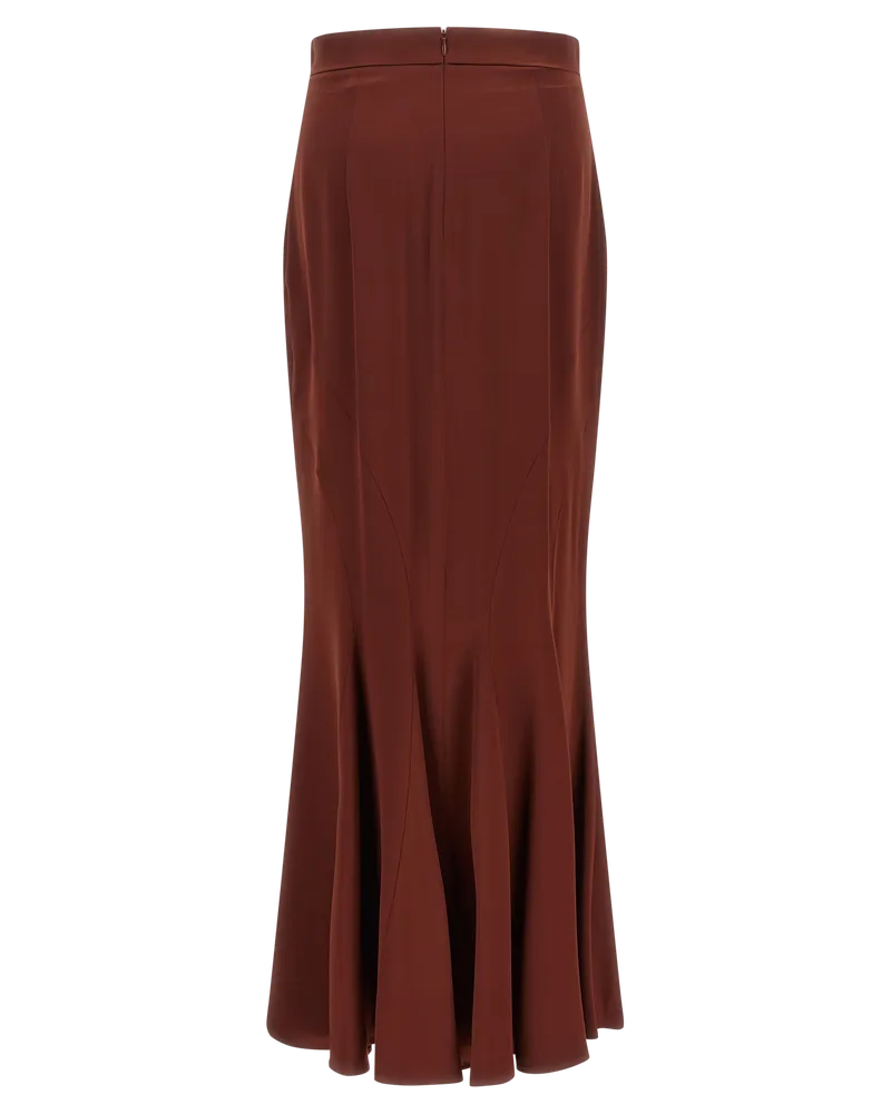 Max Mara Tabarin Skirt — Brown Brown