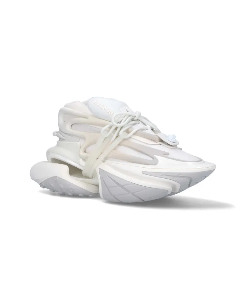 Balmain Women's Sneakers White Nylon White