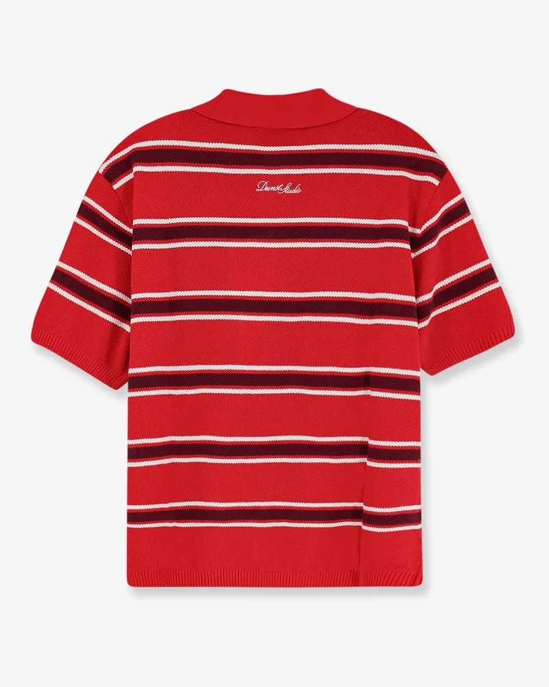 Dunst Women's Polo Shirt Cotton Red Tops Red