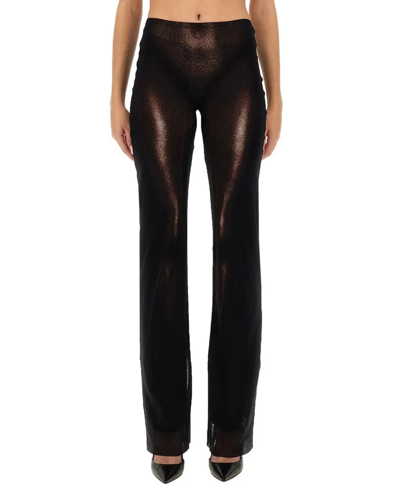 Jean Paul Gaultier Body Dust Print Trousers — Brown Brown