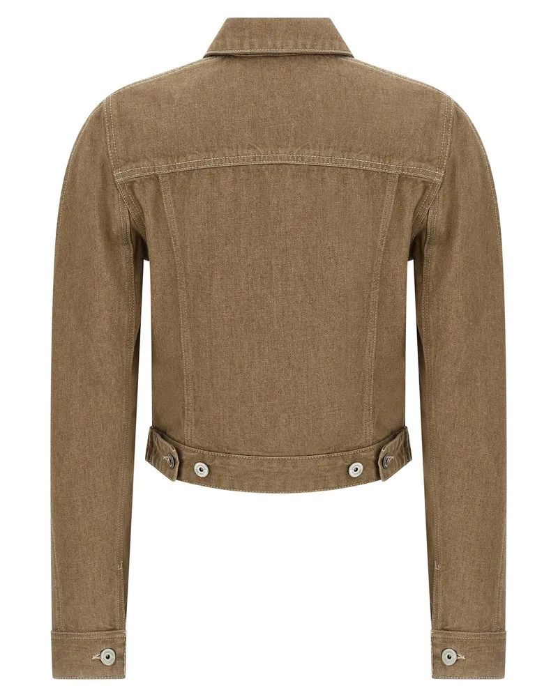 Jacquemus Cargo Denim Jacket — Taupe Taupe