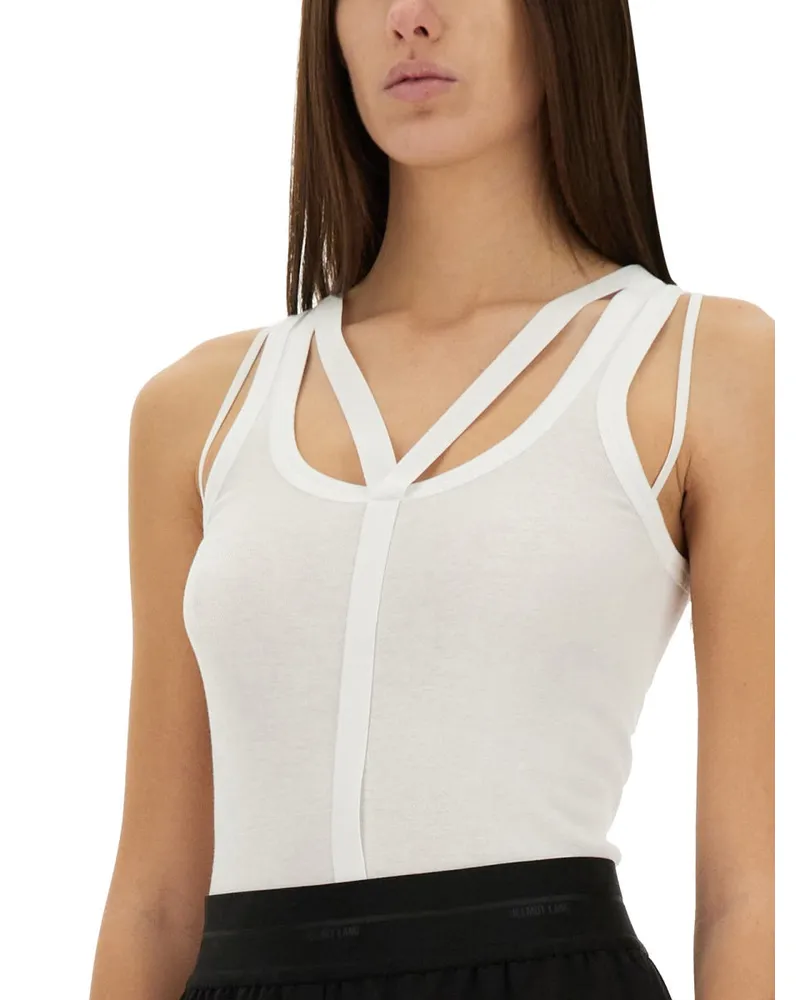 Helmut Lang Modal Pima Cotton Blend T-shirt — White White