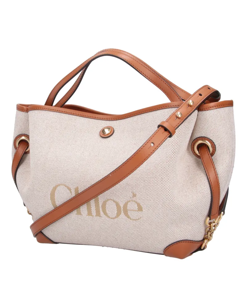 Chloé Women's Chloè Bags Brown Cotton Beige