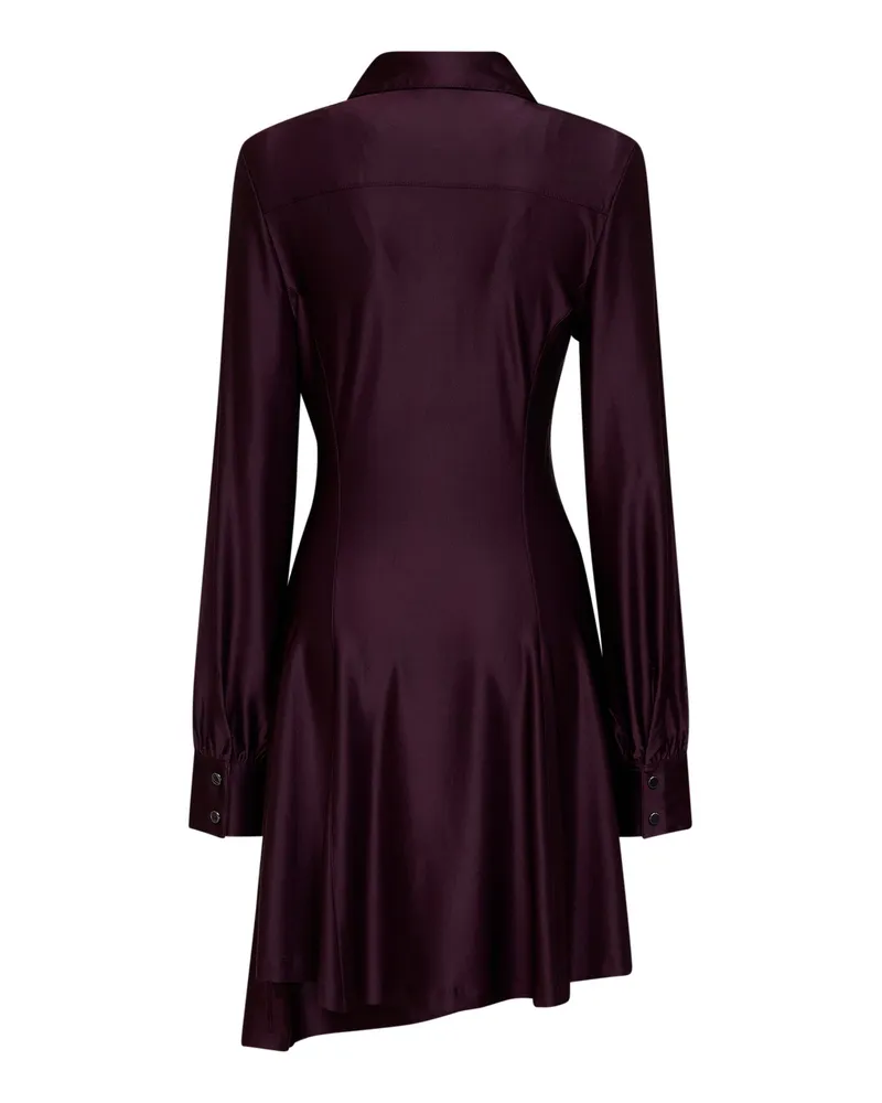 Paco Rabanne Women's Mini Jersey Dress Magenta Purple Polyamide Purple