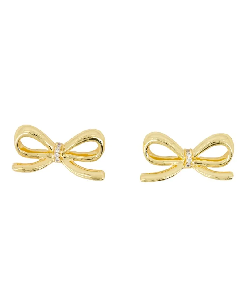 Self-Portrait Women's Bow Earrings Self Portrait Metal Gold Jewelry-Watches Gold