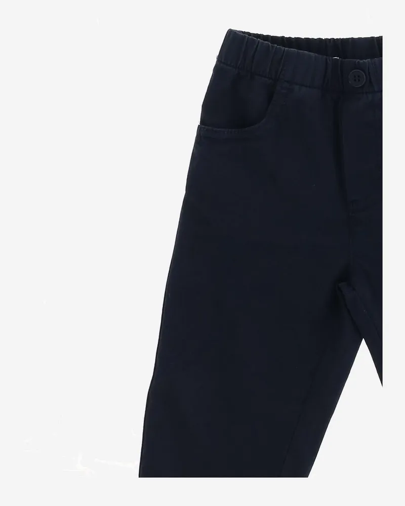 Il Gufo Boys' Stretch Cotton Trousers Navy Navy