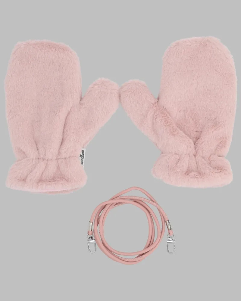 MC2 Saint Barth Fur Muff Glove — Multicolor Multicolor