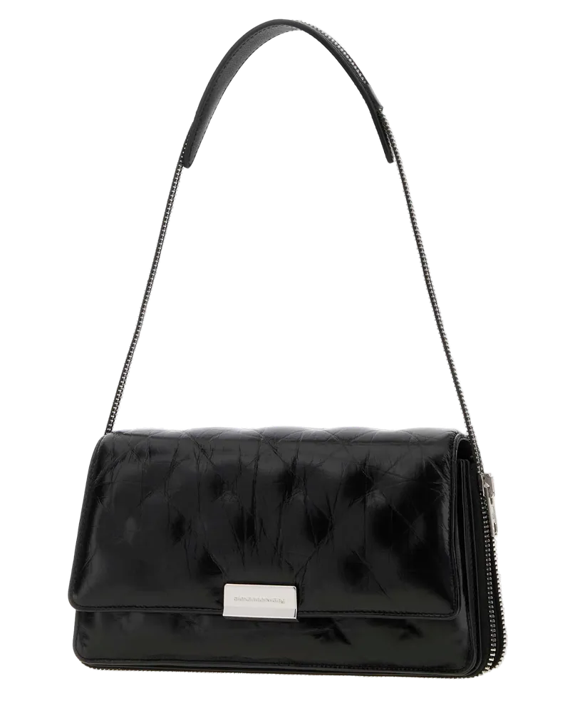 Alexander Wang Flap Shoulder Bag — Black Black