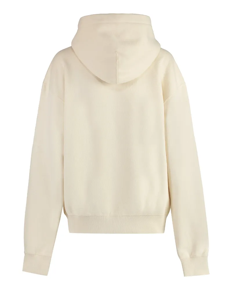 Jil Sander Women's Logo Cotton Hoodie Ecru Hoodies Ecru