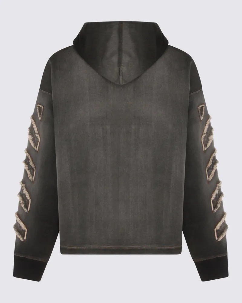 OFF-WHITE Men's Jackets Washed Black _co 2 %ea Black