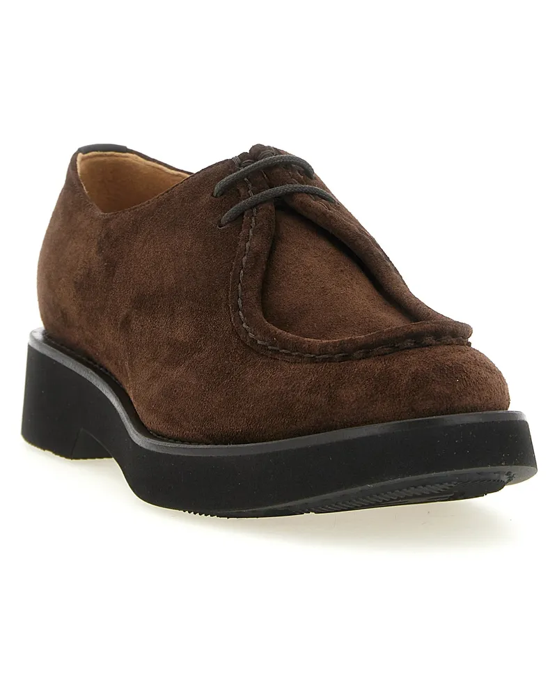 Church's Women's Brown Calfskin Oxfords And Derbies Shoe Brown
