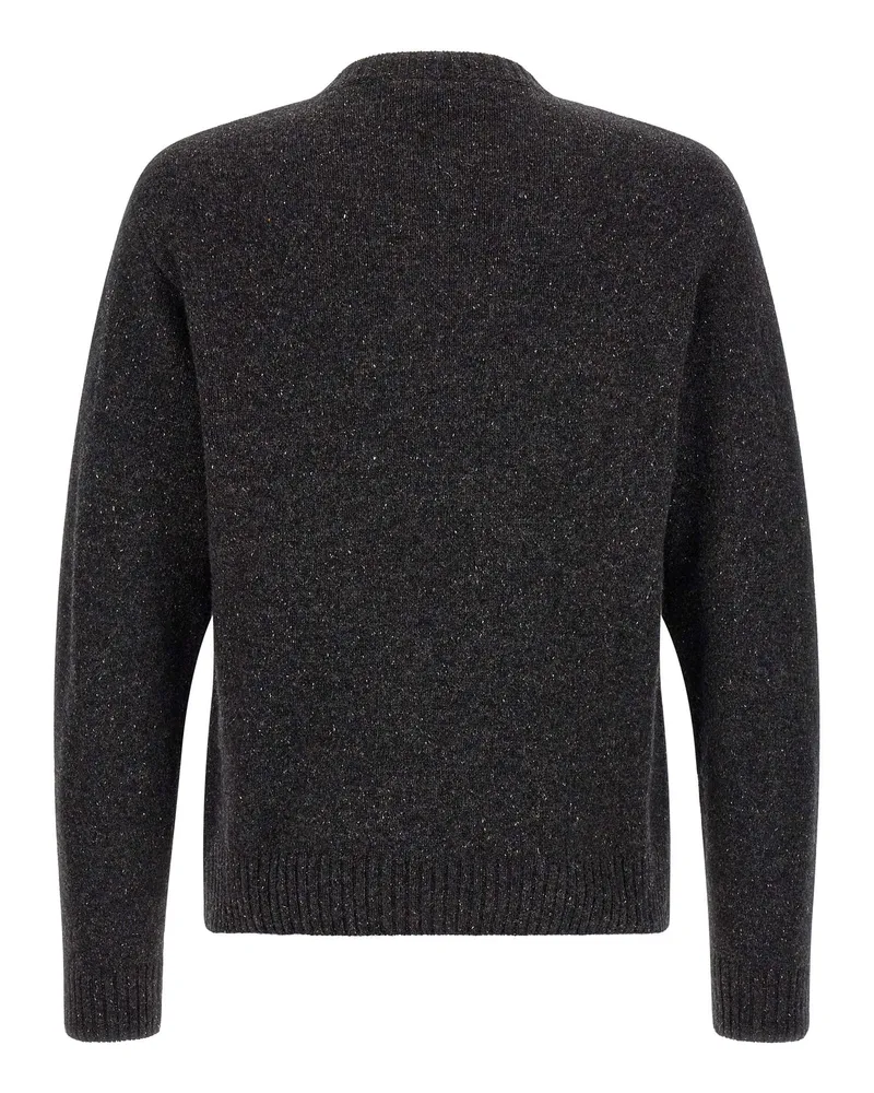 Moschino Mirrored Logo Sweater Charcoal