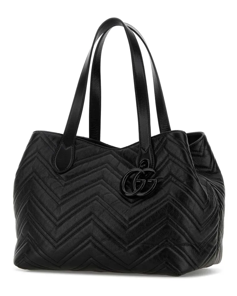 Gucci Leather Shoulder Bag — Black Black