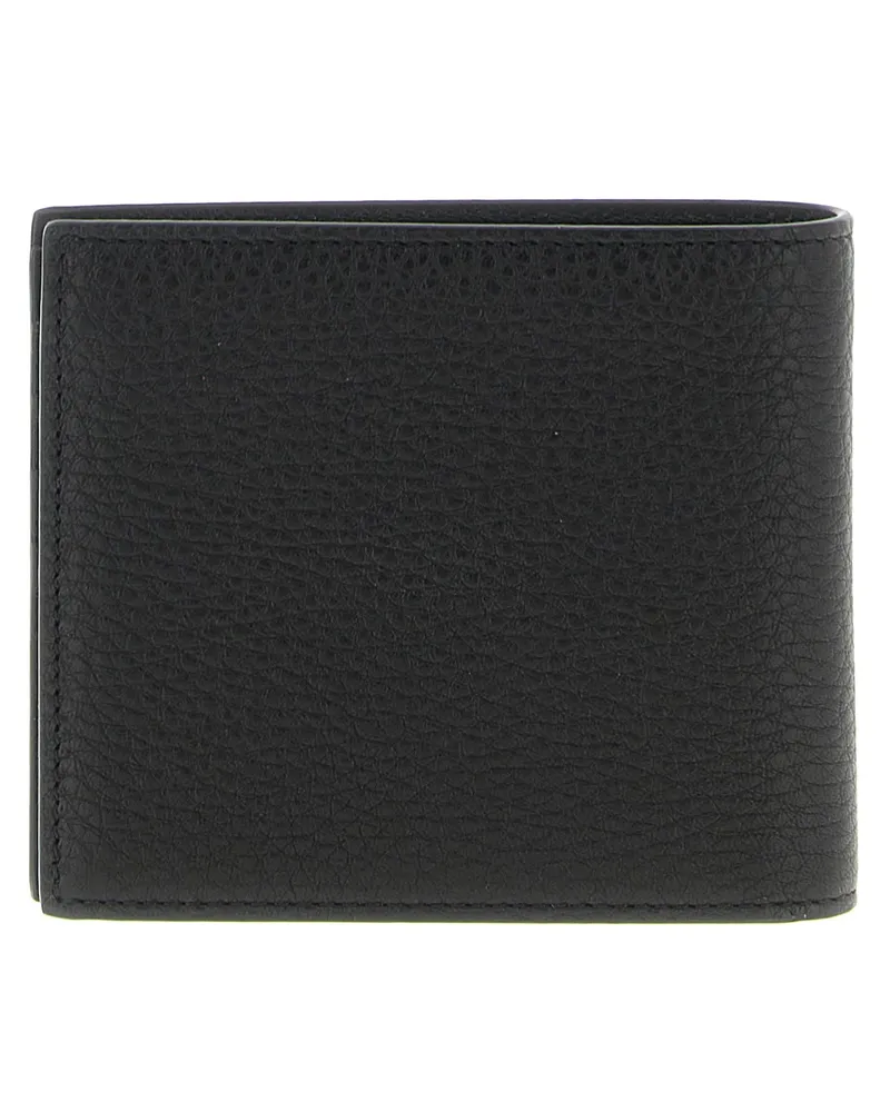 Givenchy Embossed Logo Calfskin Wallet — Black Black