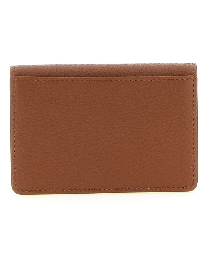 Ferragamo Gancini Card Case — Tan Tan