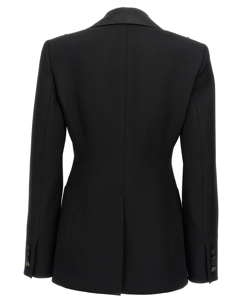Max Mara Women's Black Virgin Wool Blazer Clothing Black