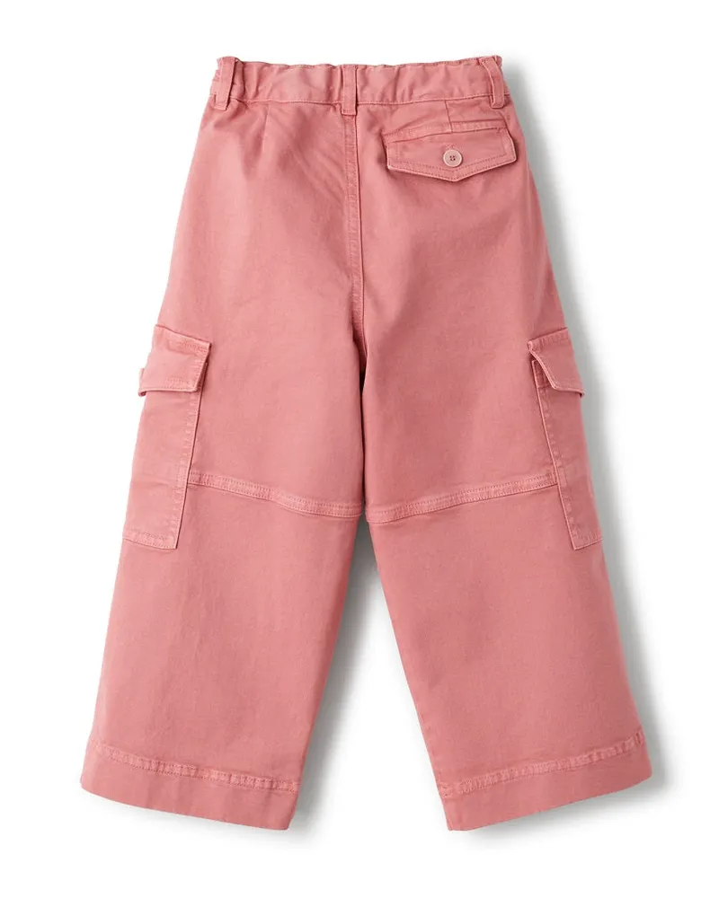 Il Gufo Stretch Cotton Trousers — Pink Pink