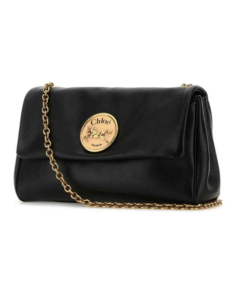 Chloé Women's Black Leather Heritage Shoulder Bag Borse A Tracolla Black
