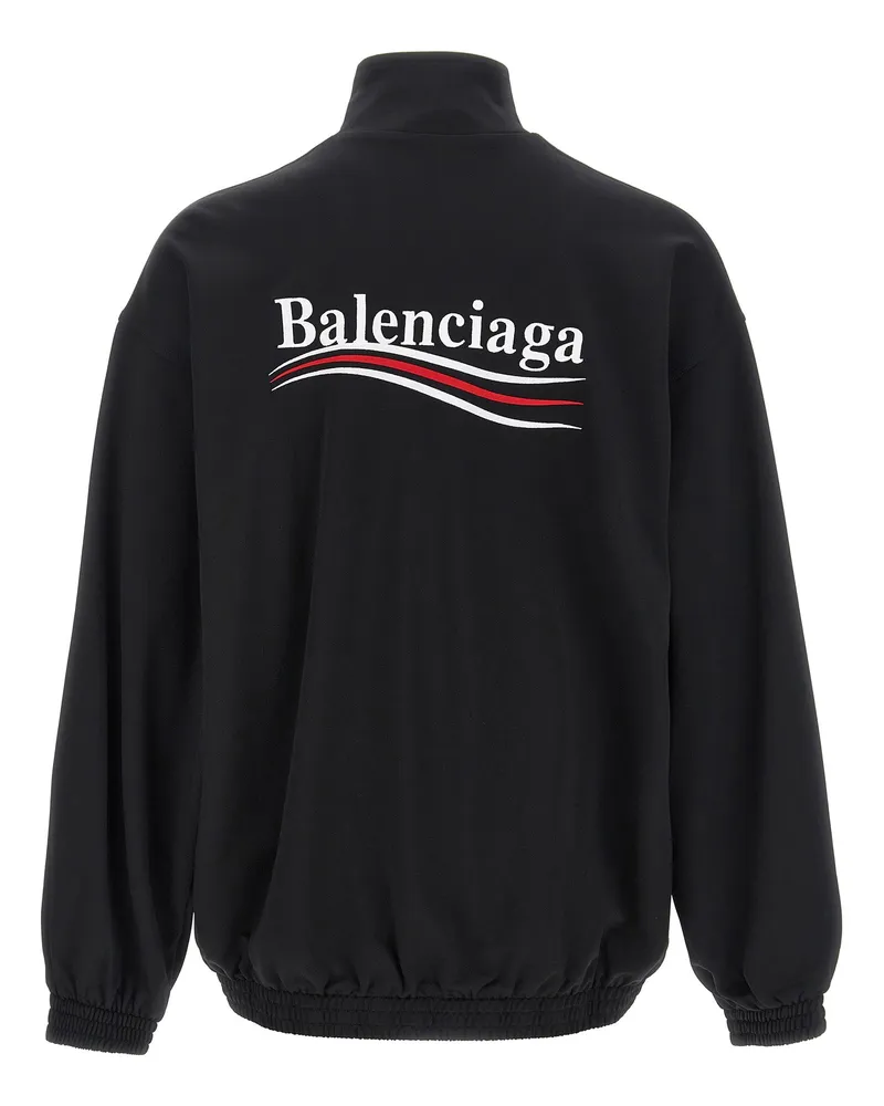 Balenciaga Men's Black Polyamide Sweatshirt Clothing Black