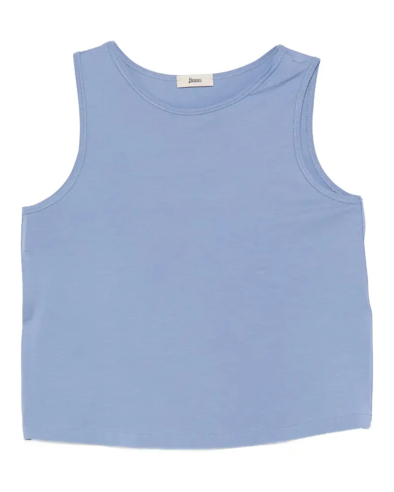 Herno Women's Round-Neck Vest Ss26 W Blue