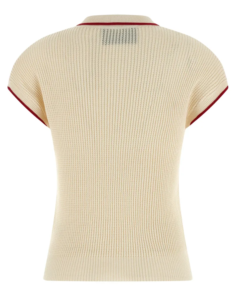 Valentino Garavani Women's Beige Cotton Shortsleeve Shirt Beige