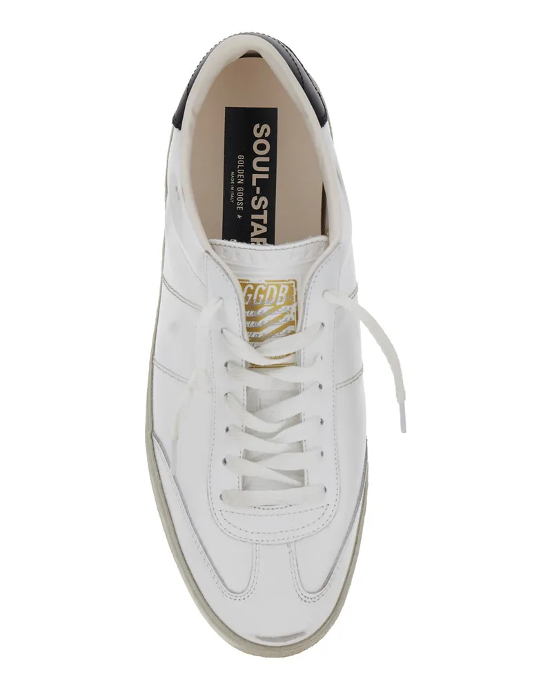 Golden Goose Low-Top Leather Sneaker — White White