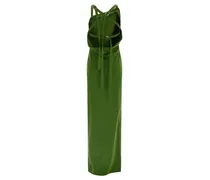 Asymmetrical Viscose Dress — Green