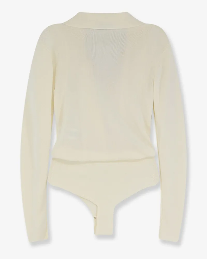 Elisabetta Franchi Women's Bodysuit Viscose Blend White T-Shirts & Jerseys White