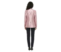 Silk Blazer — Pink