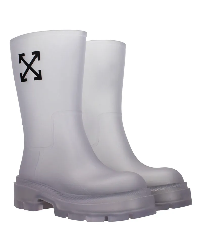 OFF-WHITE Women's Transparent Pvc Ankle Boots Clear