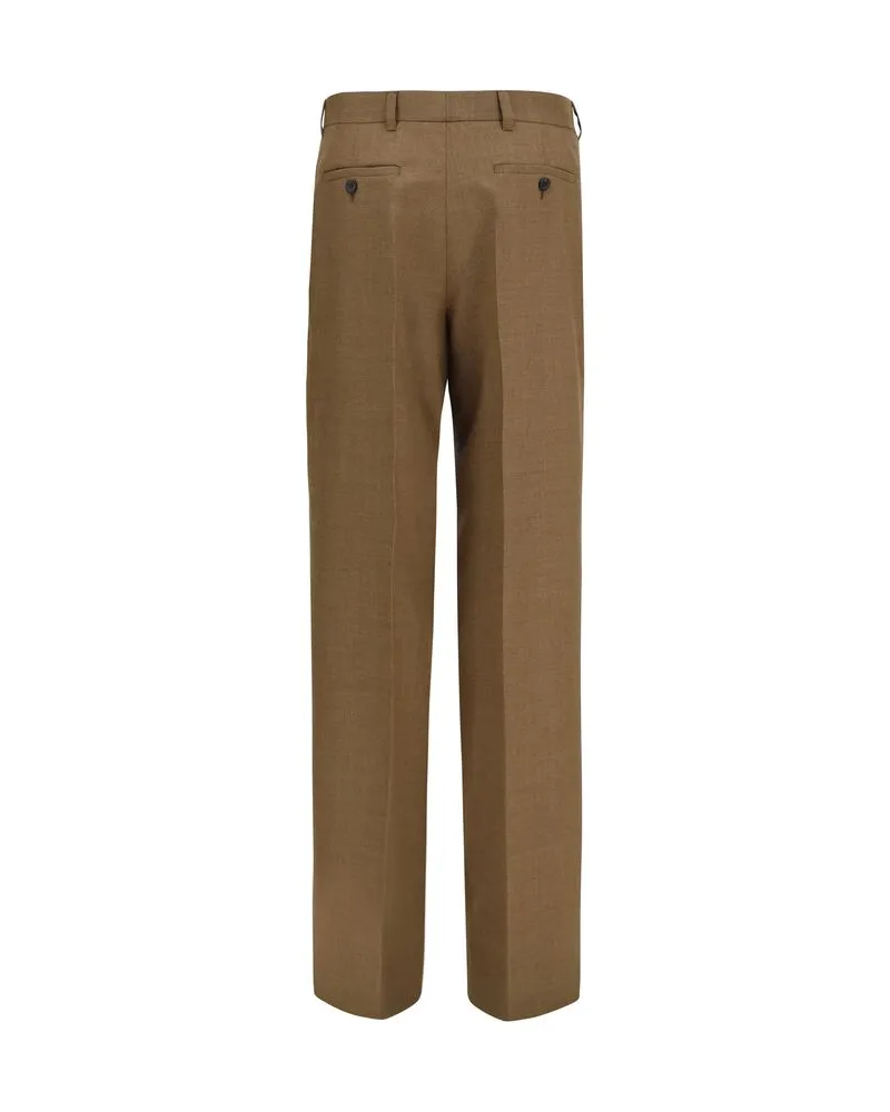 Prada Women's Brown Wool Oves Aries Dress Pants Brown
