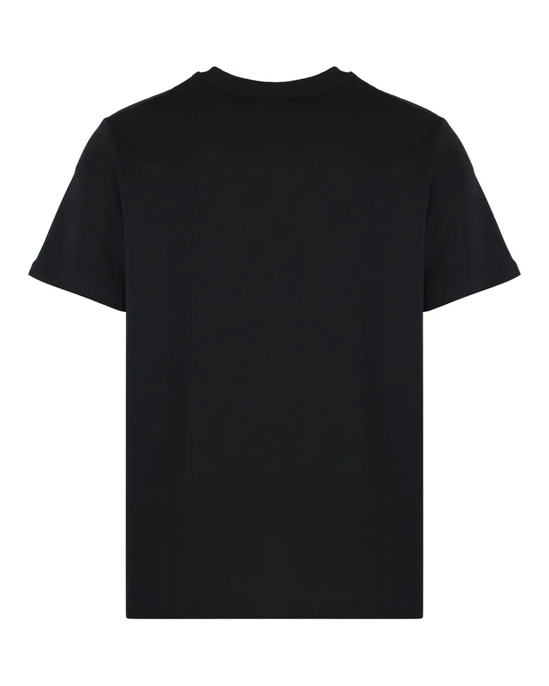 A.P.C. Men T-Shirt Rue Madame Black-White Cotton T-Shirts Black/white And Polos Black