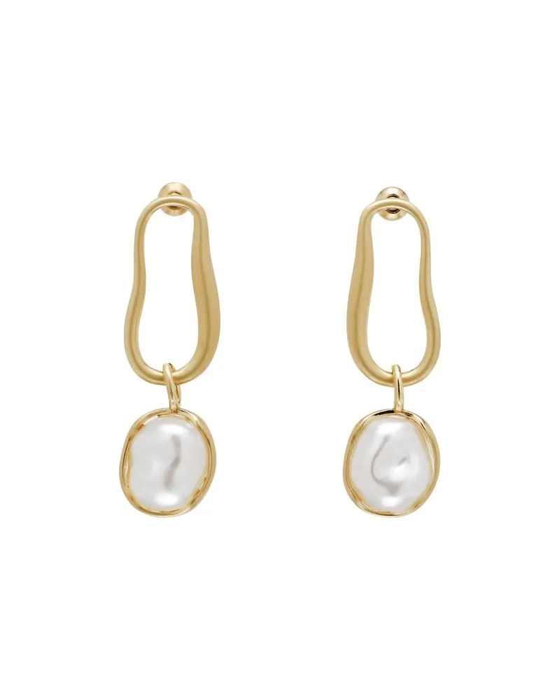Cult Gaia True Earrings — Gold Gold