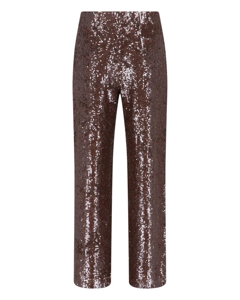 P.A.R.O.S.H. Women Trousers Brown Polyamide Brown