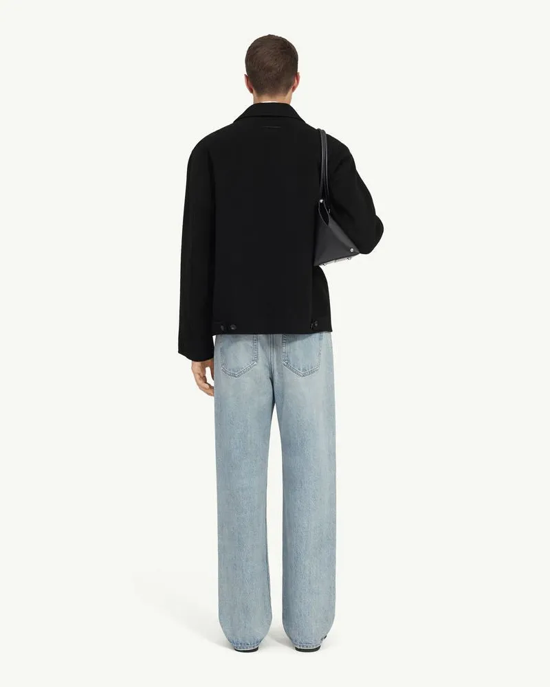 Maison Margiela Wool Shirt Jacket — Black Black