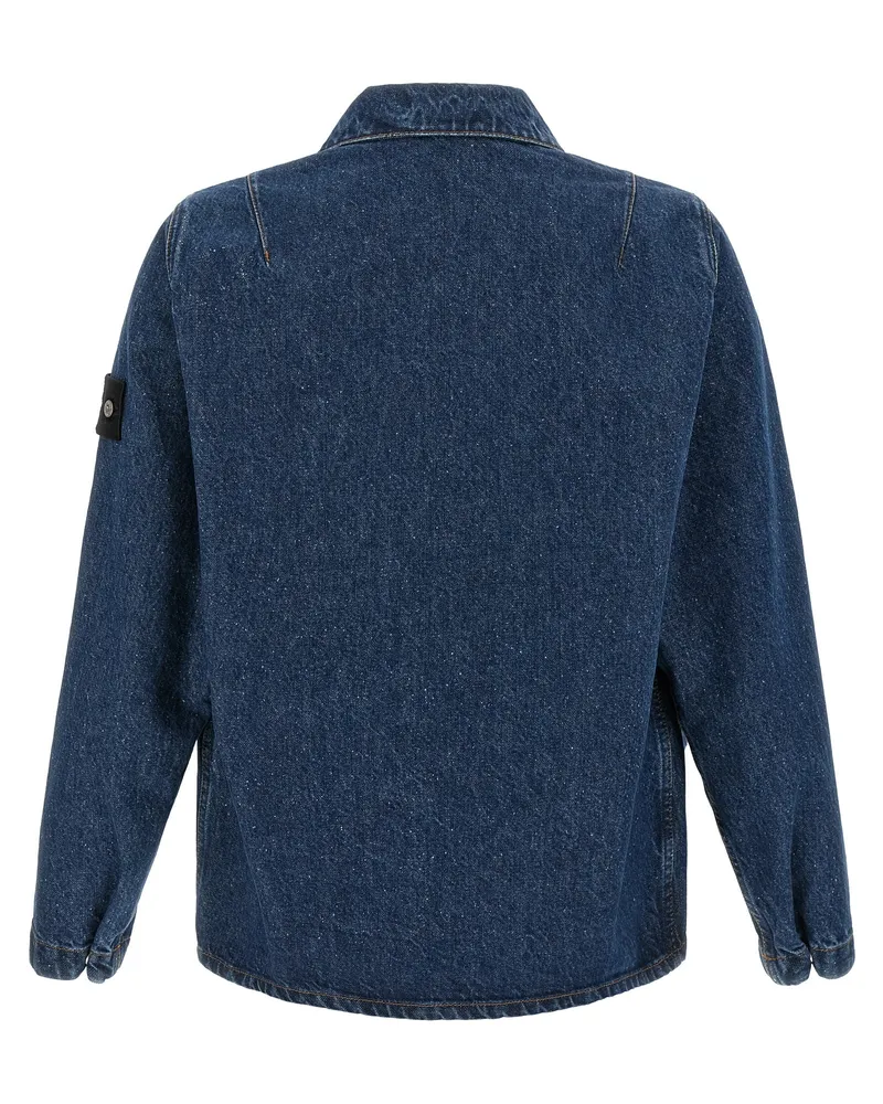 Stone Island Denim Jacket — Blue Blue