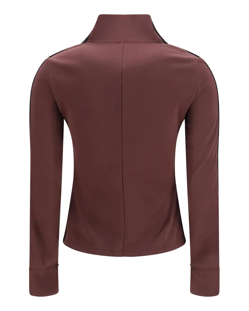 Courrèges Women Bicolor Tracksuit Top Burnt Red-Black Polyester Red/black Red