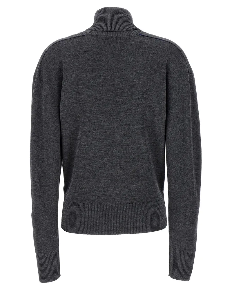 Burberry Women's Gray Wool Cardigan Clothing Gray