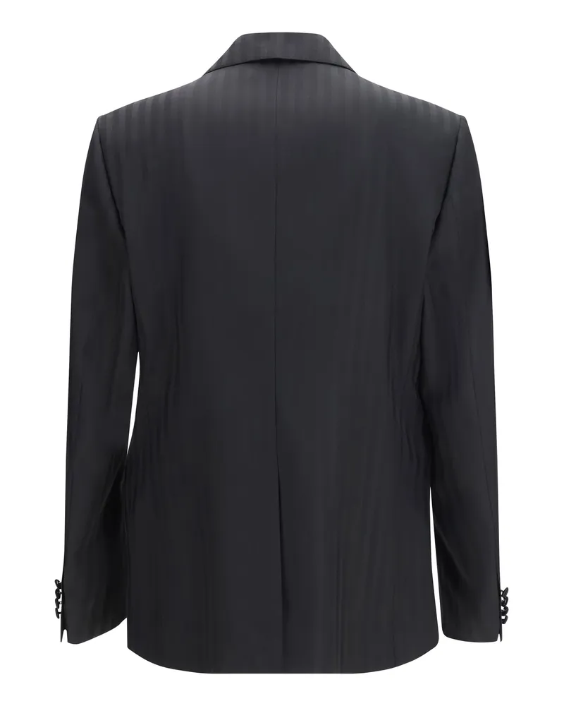 Dolce & Gabbana Men's Striped Peak-Lapel Blazer Nero Blazers E Vests Black