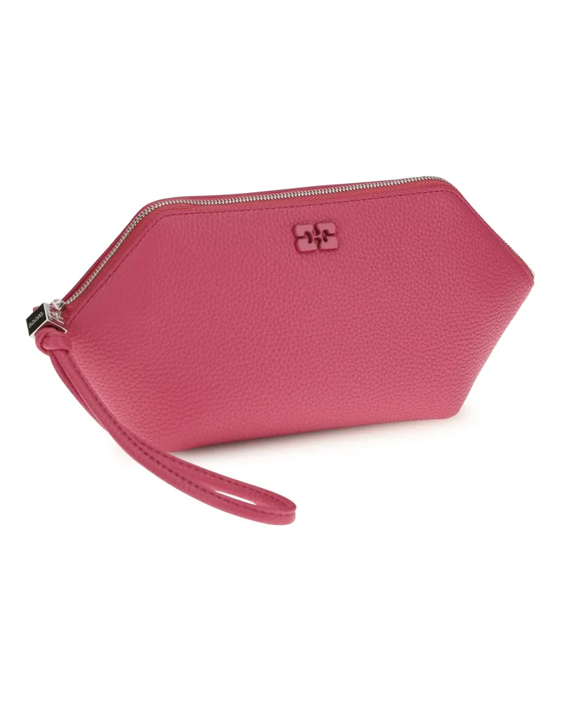 Ganni Women's Bou Make Up Pouch Cabaret Clutches Pink