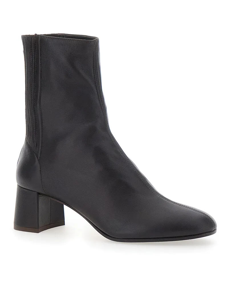Aquazzura Women's Bootie Saint Honore 50 Brown Suede Sheep Boot Brown