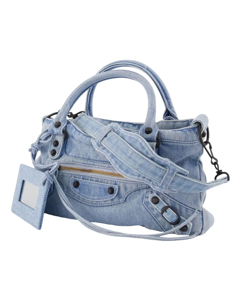 Balenciaga Le City First Shoulder Bag — Blue Blue
