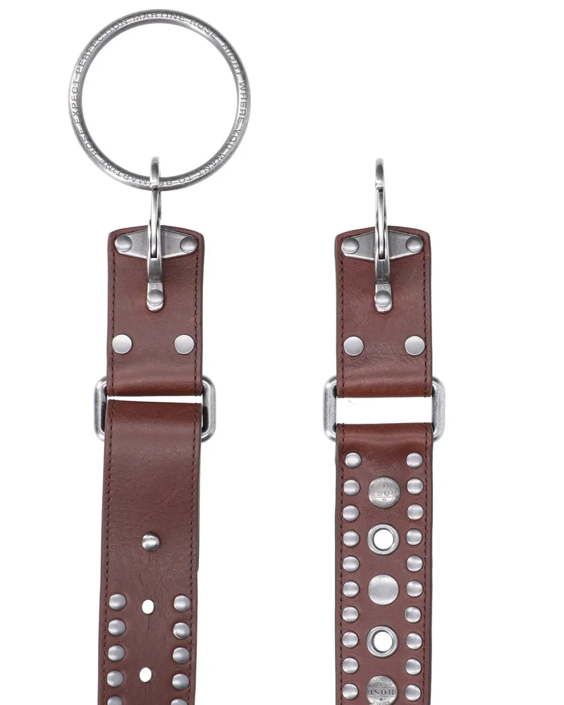 Martine Rose Men's Belts Brown Leather Brown