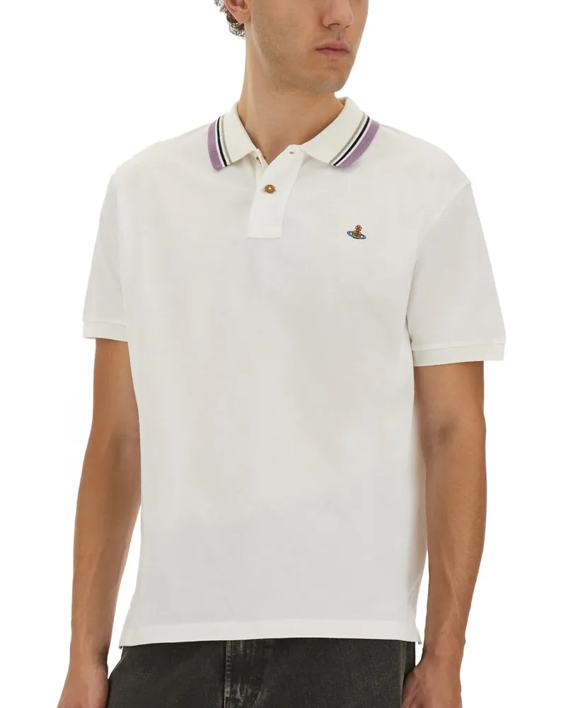 Vivienne Westwood Cotton Pique Polo Shirt — White White