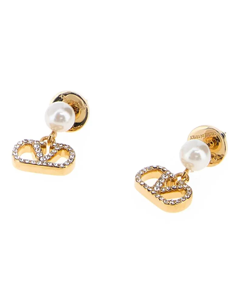 Valentino Garavani Vlogo Earrings — Gold Gold