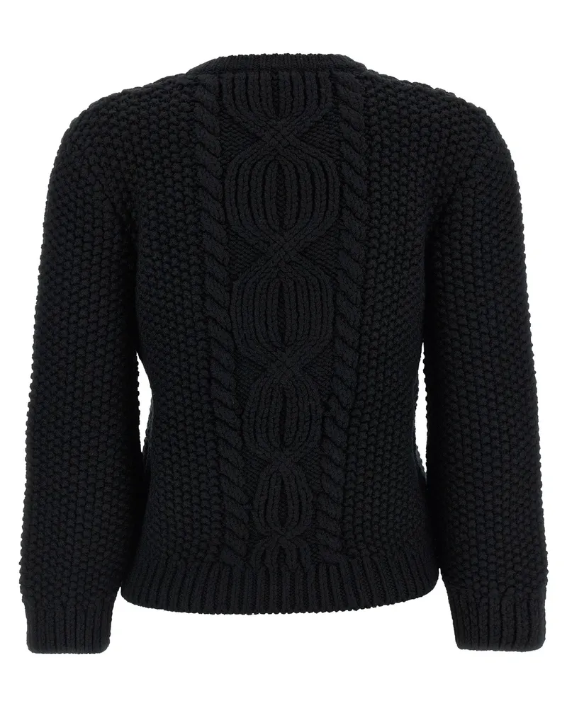 Saint Laurent Men's Black Wool Cardigan Clothing Black