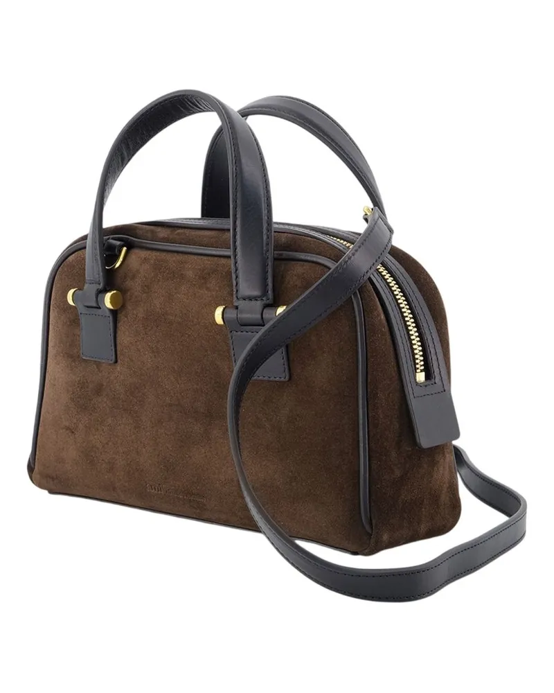 AMI Paris Georges Bowling Bag — Brown Brown