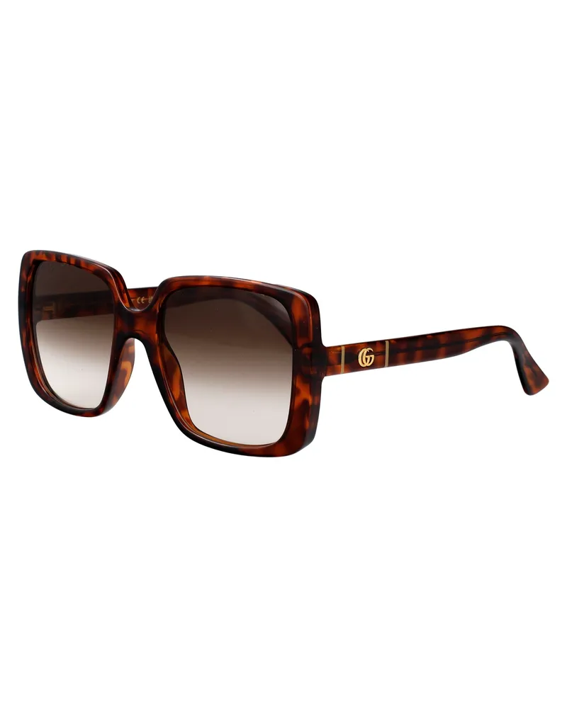 Gucci Women's Sunglasses Havana Brown Injected Brown