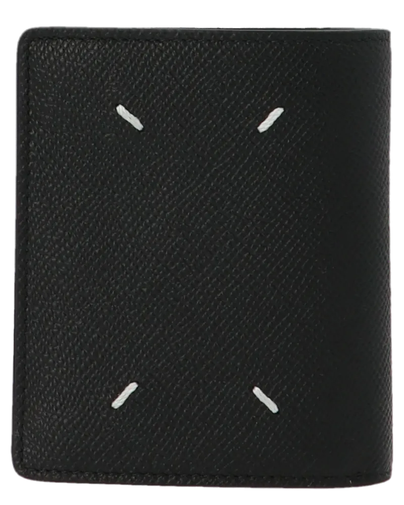 Maison Margiela Saffiano Leather Wallet — Black Black