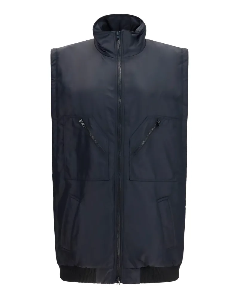 Maison Margiela Zip-Pocket Nylon Vest — Black Black